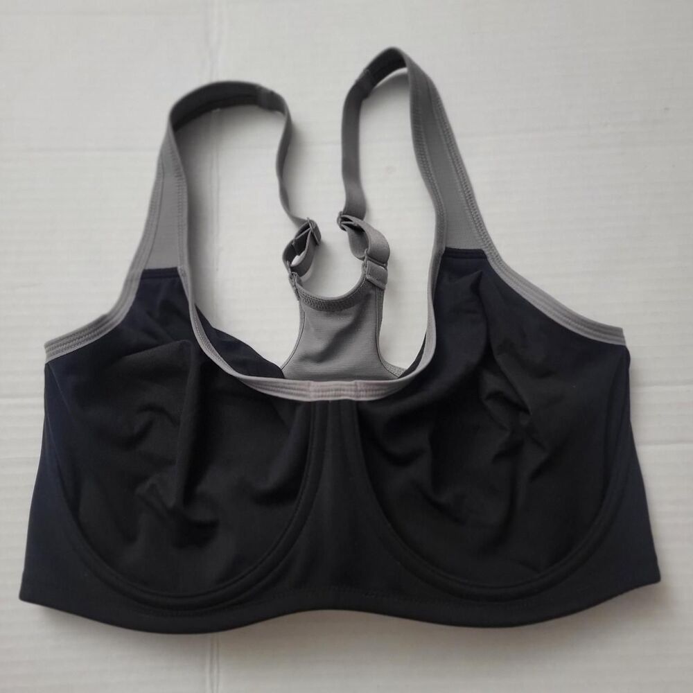 Hsia Women's Black and Grey Bra